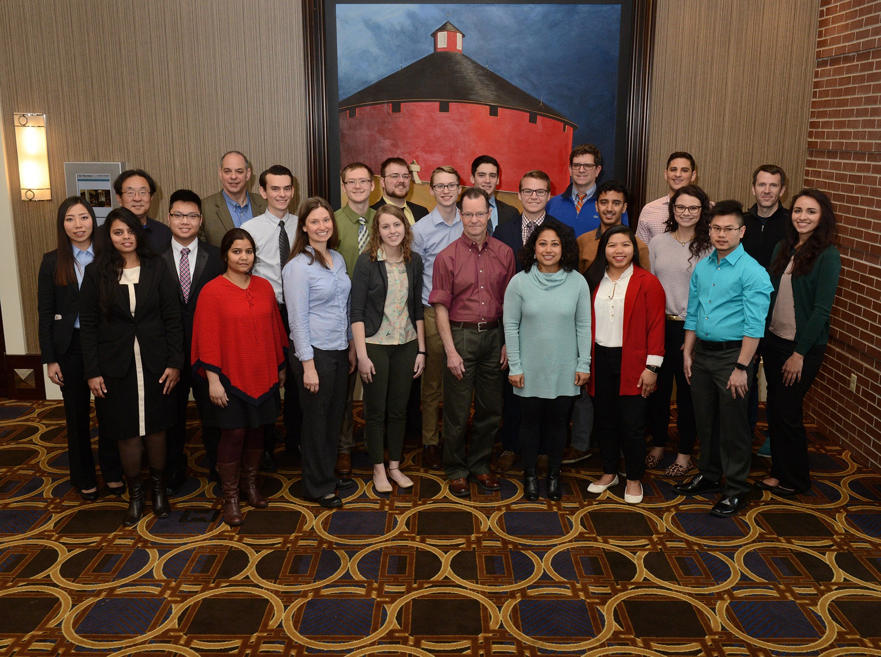 Wichita State student scholars and faculty attendees/presenters at the 16th Annual K-INBRE Symposium, January 13-14, in Overland Park, Kansas.