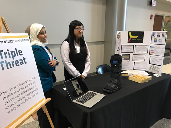 Sixteen teams had the opportunity to pitch their new venture ideas to over 200 judges on Friday, April 20. Six teams have advanced to the finals this Friday (April, 27).