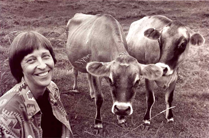 Internationally acclaimed composer Gwyneth Walker, shown here at her dairy farm in Braintree, Vt., will be on campus Feb. 22-24 for concerts, masterclasses and workshops with WSU's School of Music students.