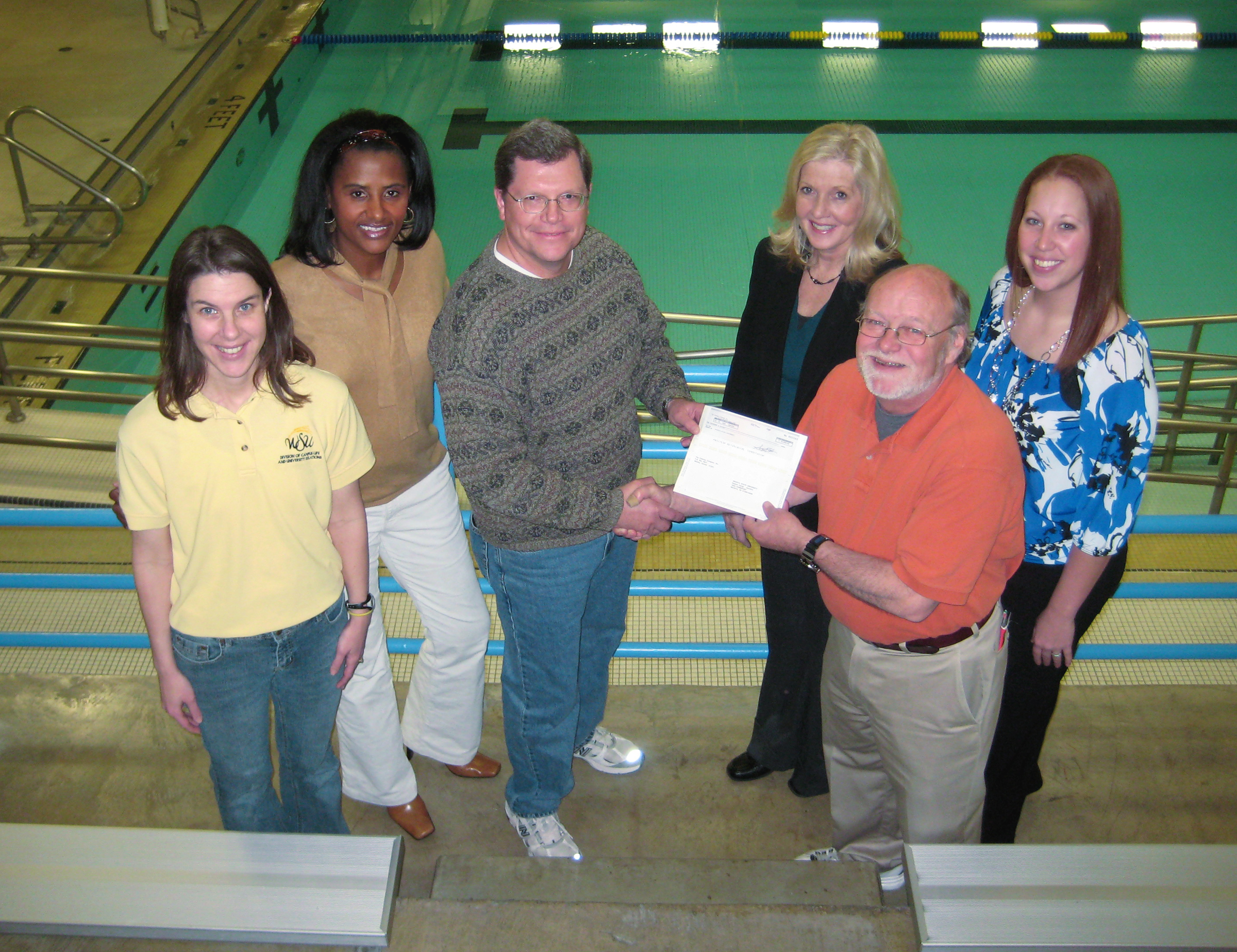 From left: Shelley Rich, Cheryl Adams, Rick Looslie, Delinda Royse, Dan Mehl and Jessica Narlack.