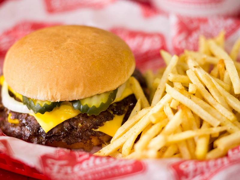 Freddy's steakburger and fries
