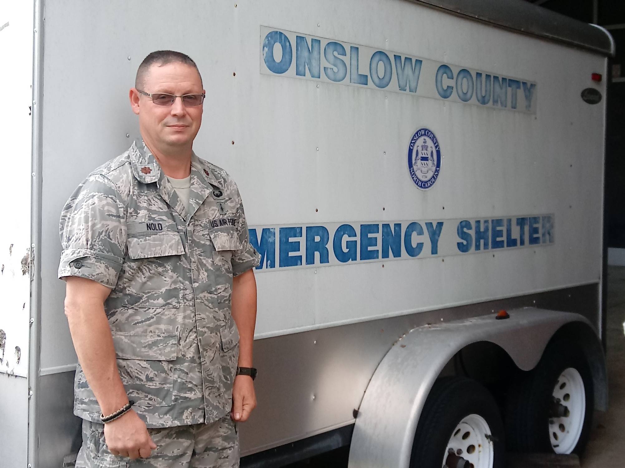 Richard Nold volunteered for hurricane relief in North Carolina