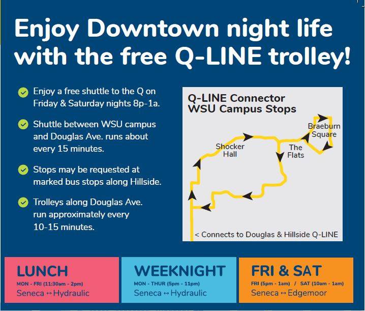 Q Trolley line map