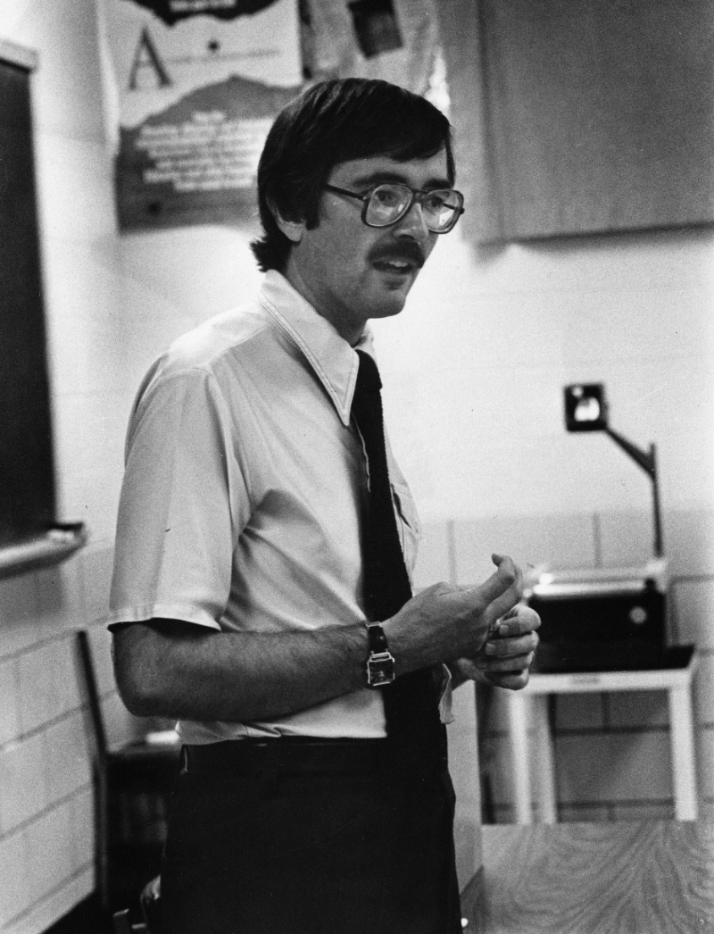 John Bardo teaching at WSU in the 1970s