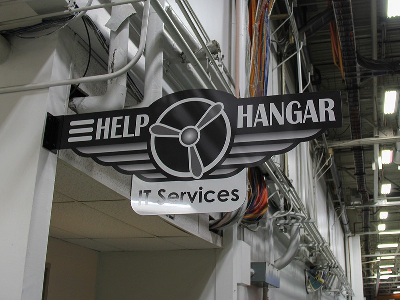 Help Hangar IT sign