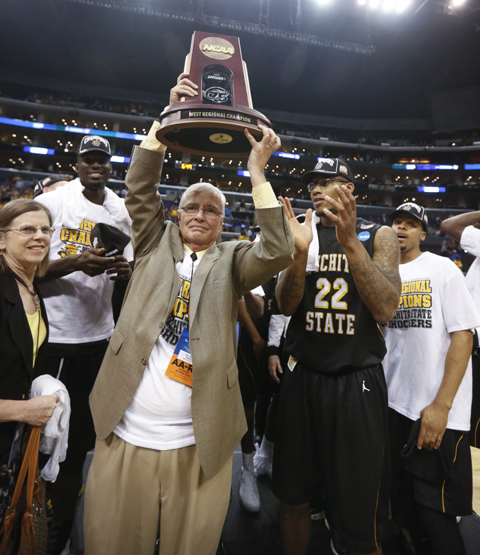 John Bardo with a trophy in the Final Four