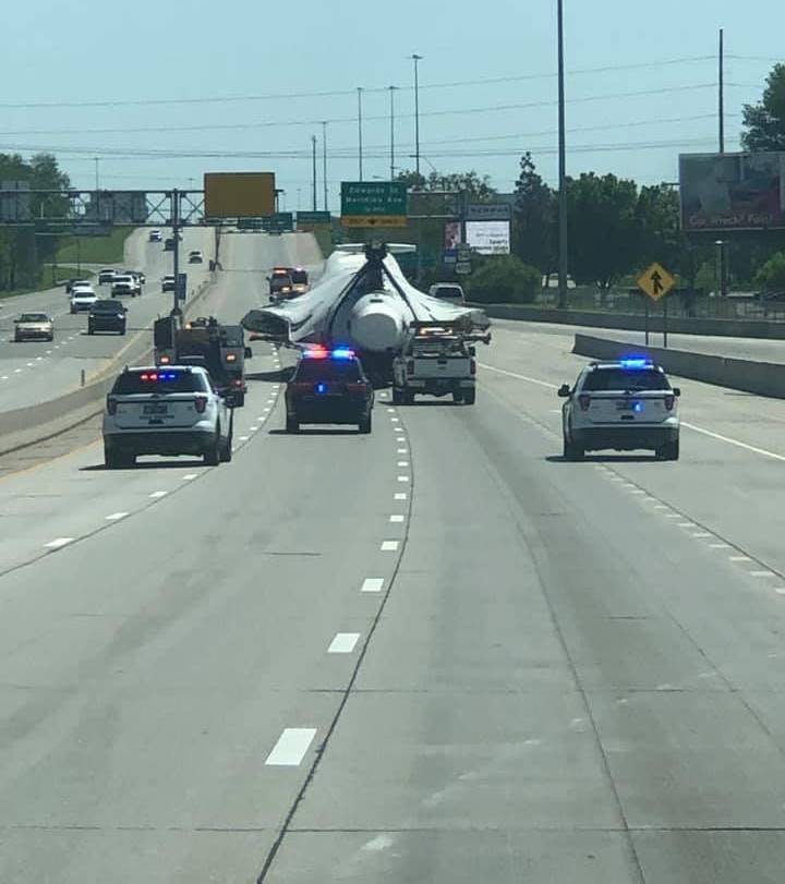 B1-Bomber on Wichita highway