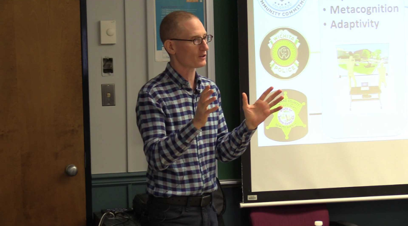 Dr. Joel Suss teaches cognitive skills training for improving police decision-making. 