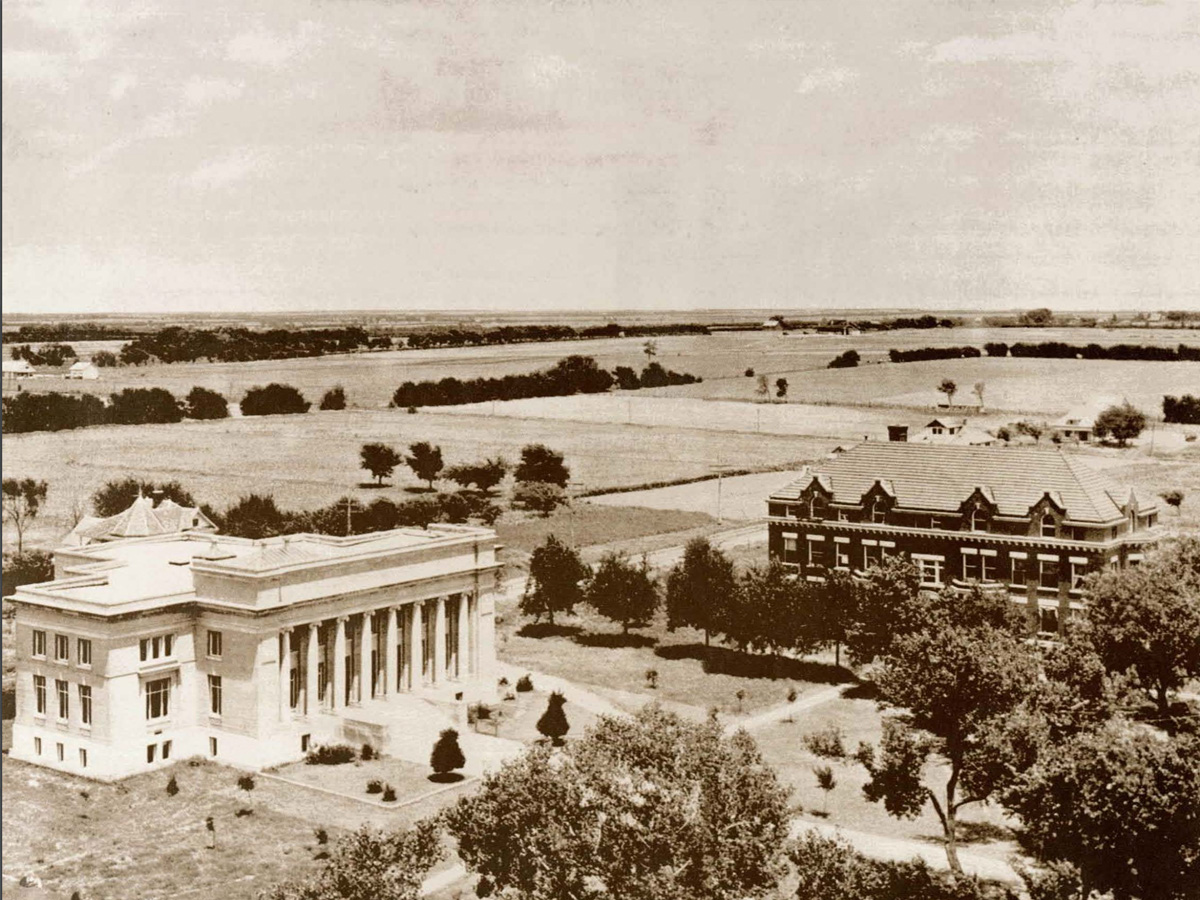 Carnegie Library and Fiske Hall, ca. 1915