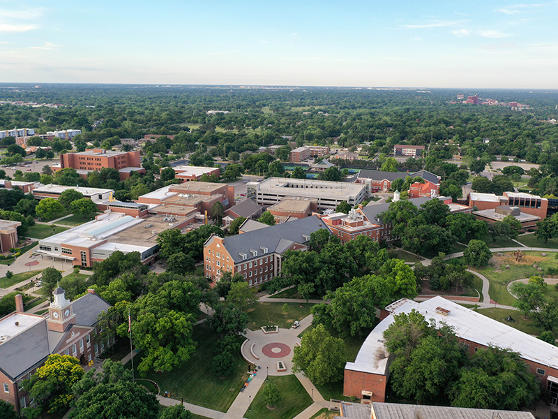 Aerial view of Wichita State