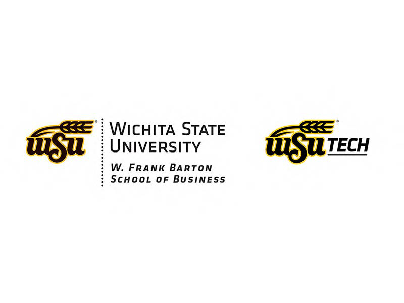 Wichita State University Barton School logo next to WSU Tech logo