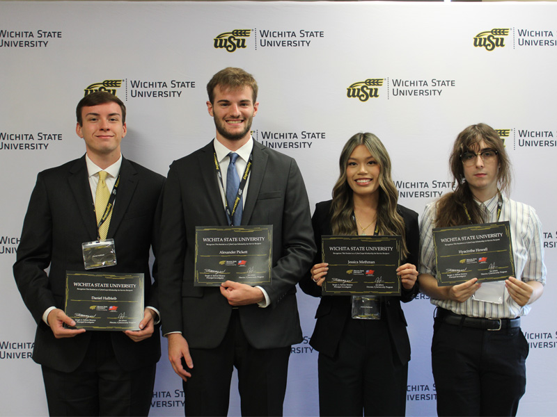 2024 CyberCorp Scholars pose with their certificates