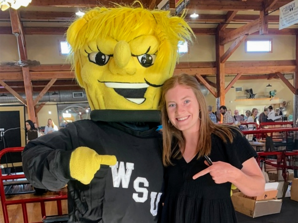 Lindsey Mendenhall posing with WuShock
