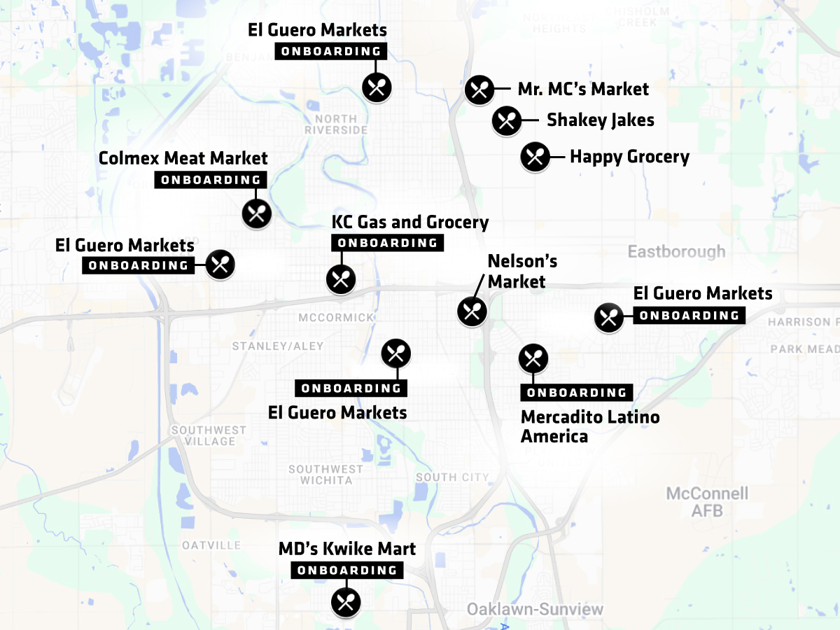 Healthy Corner Store Initiative map