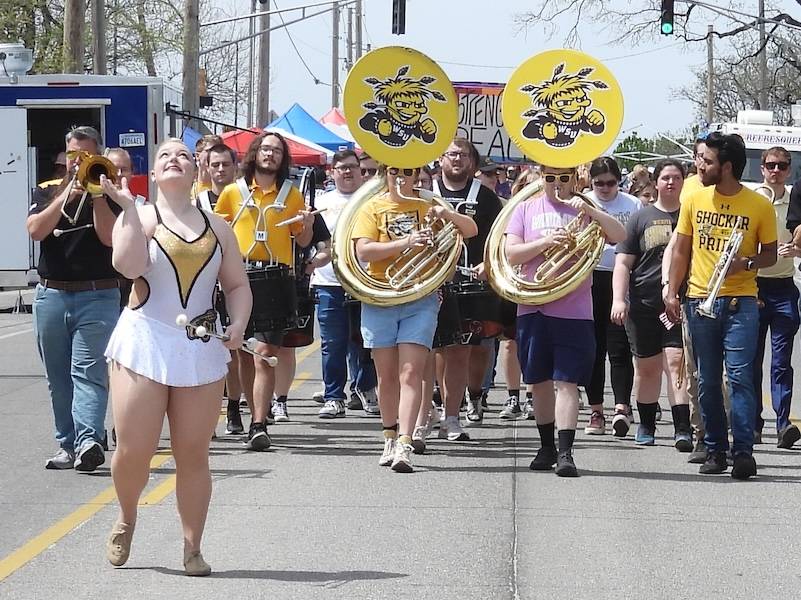 WSU band at Open Streets