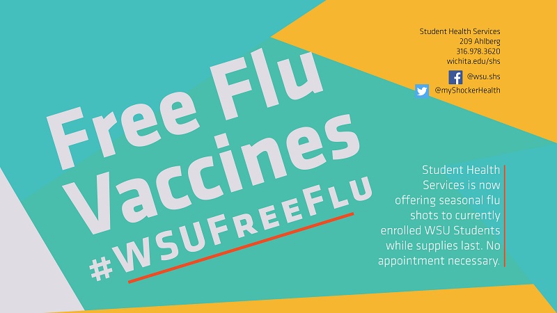Free Flu Shots for students Oct. 2018