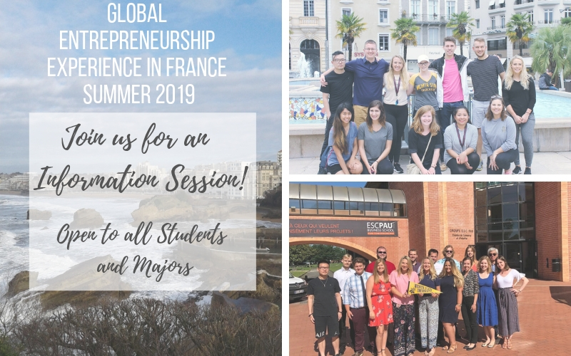Study Abroad in France summer 2019