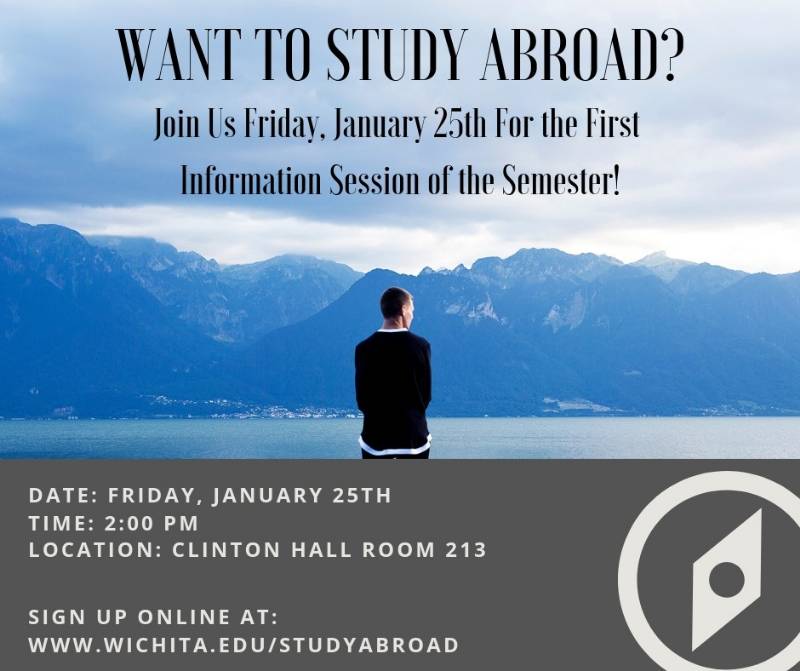 Study Abroad Info. Session Jan. 25, 2019