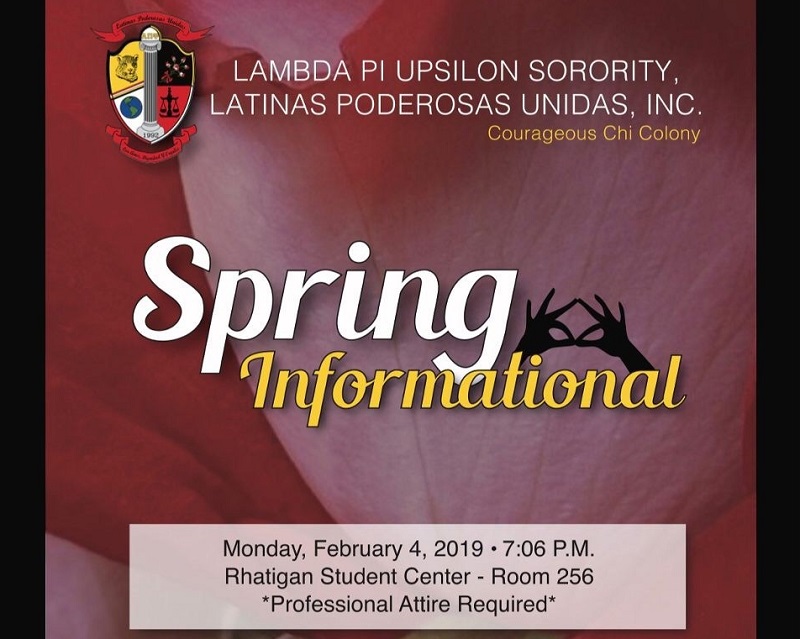 Lambda Pi Upsilon events Feb. 2019