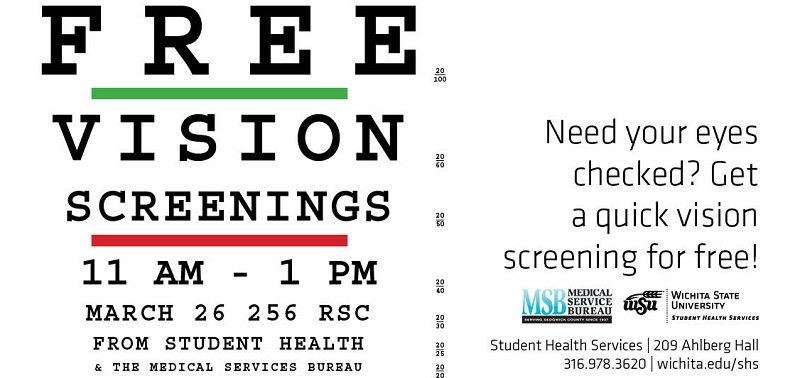 Free Vision Screening March 26, 2019