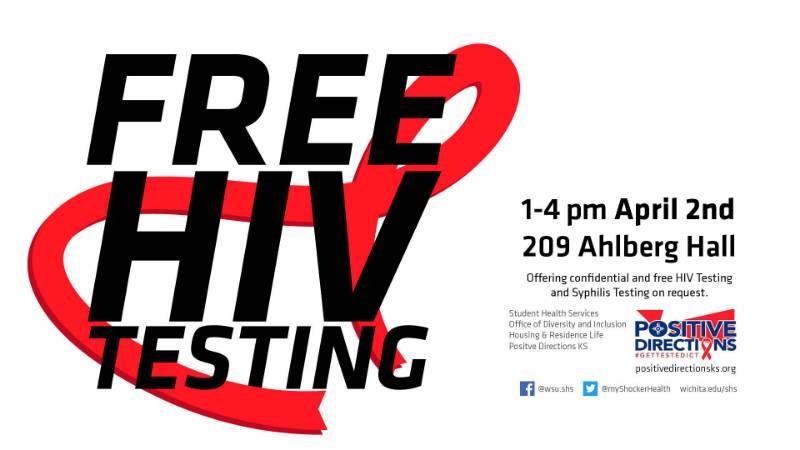 Free HIV testing April 2, 2019