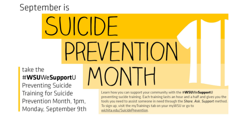 Suicide Prevention Training Sept. 9, 2019