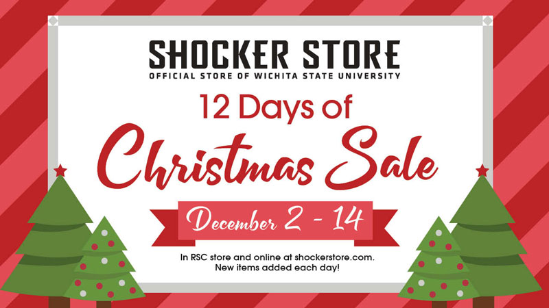 Visit the Shocker Store for the annual 12 Days of Christmas Sale