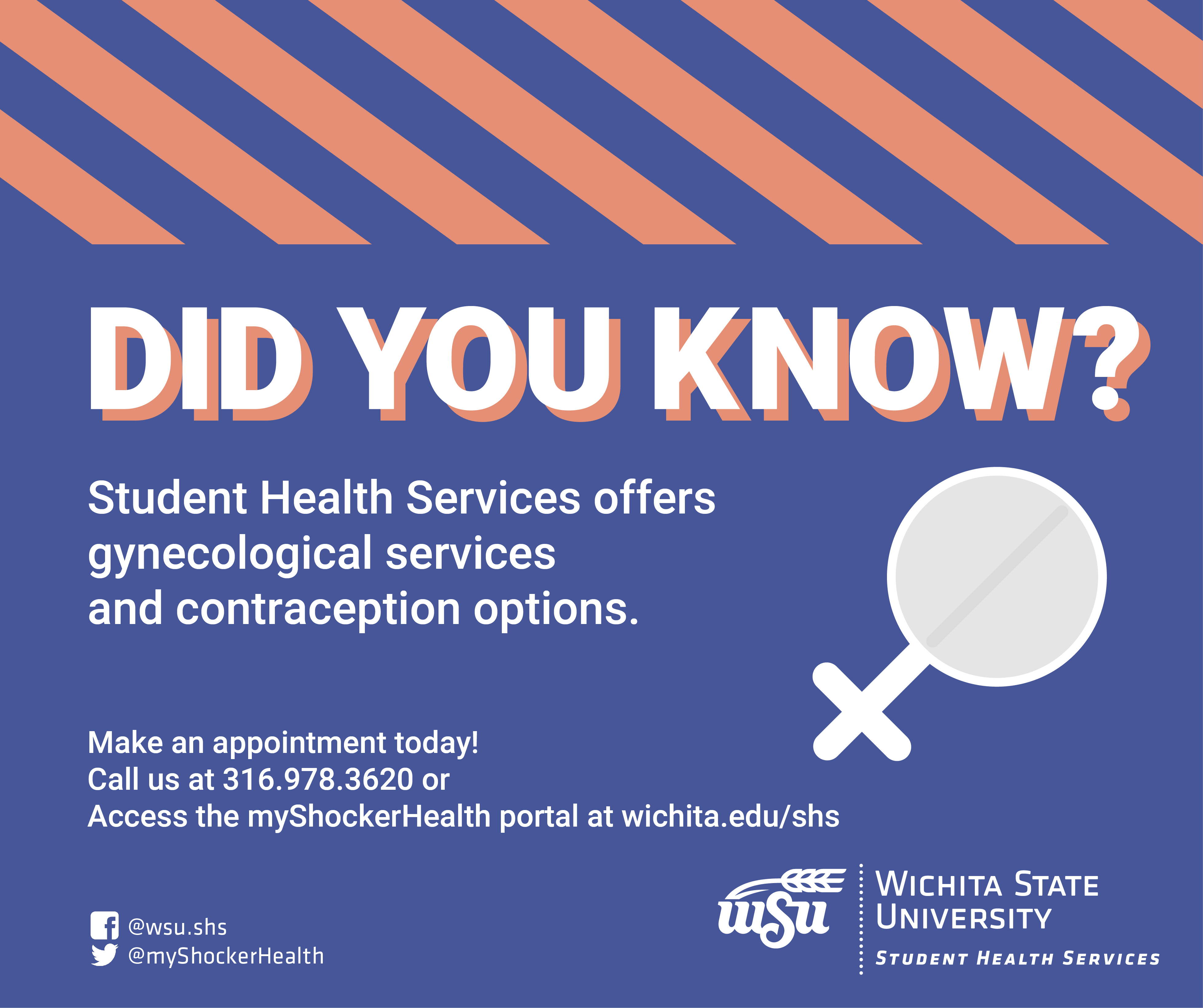Student Health Services gynecological and contraceptive services
