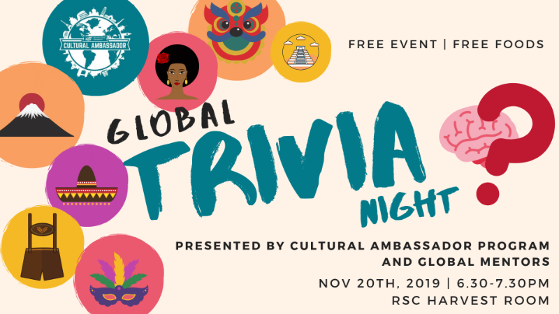 Global Trivia Night Nov. 20, 2019