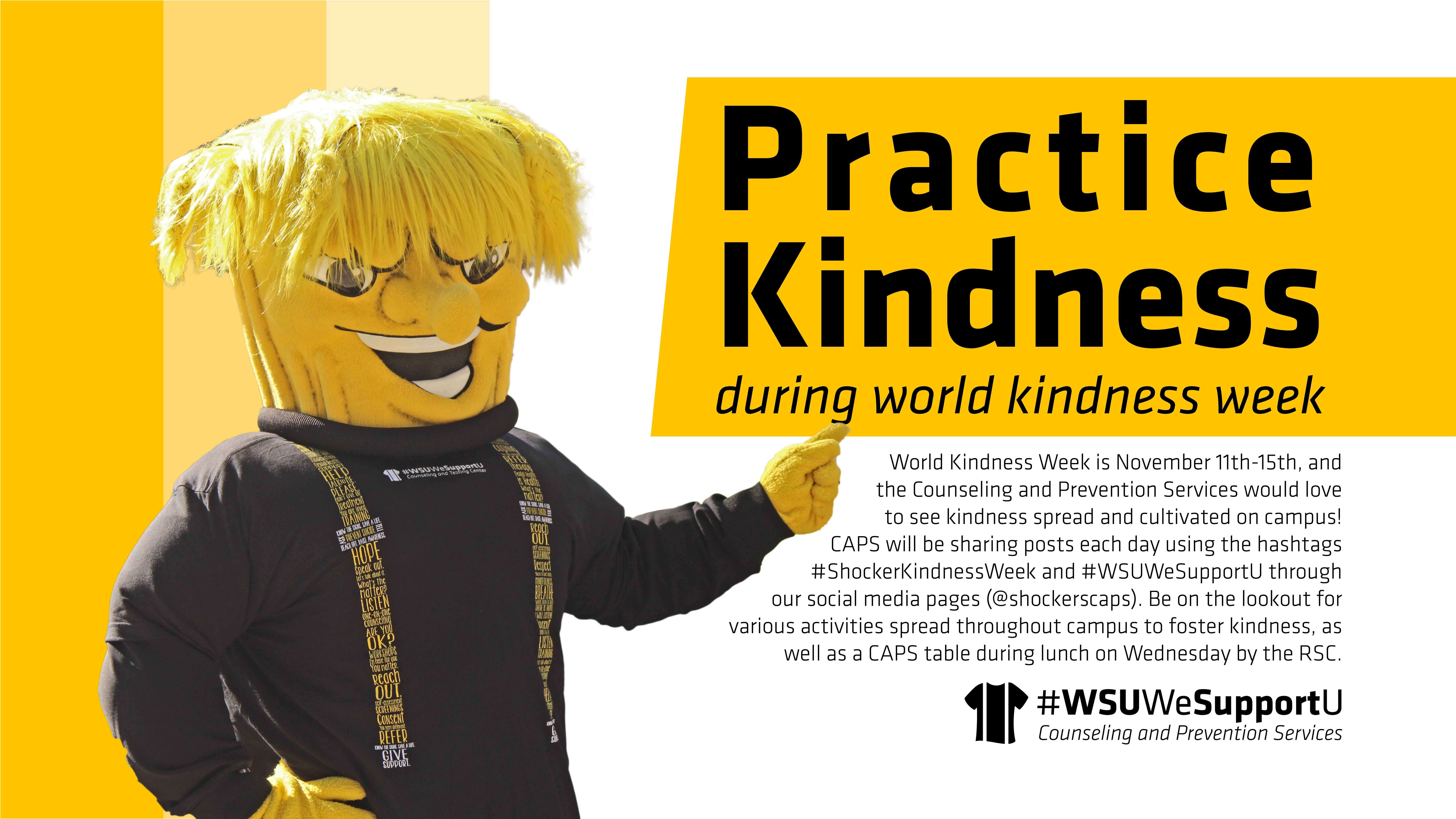 Spread kindness during World Kindness Week, Nov. 11-15