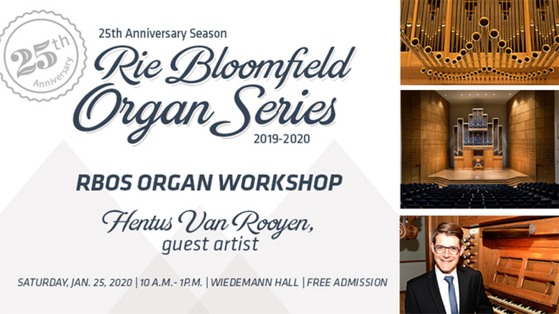 Rie Bloomfield Organ Series Workshop