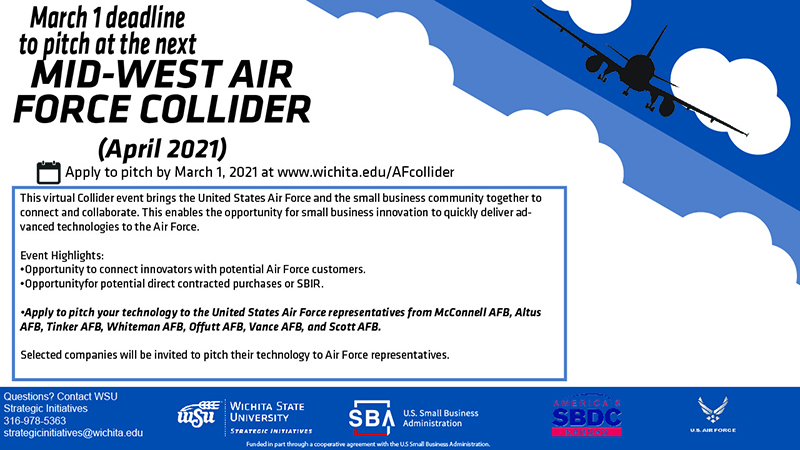 This virtual Collider event brings the United States Air Force and the small business community together to connect and collaborate. This enables the opportunity for small business innovation to quickly deliver advanced technologies to the Air Force.