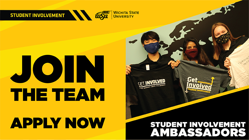 Join the team. Apply Now. Student Involvement Ambassadors.