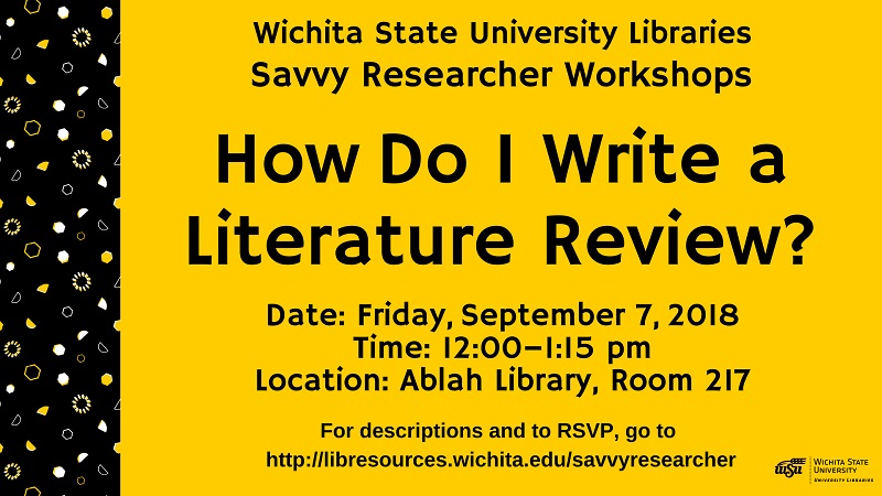Library Workshop Sept. 7, 2018