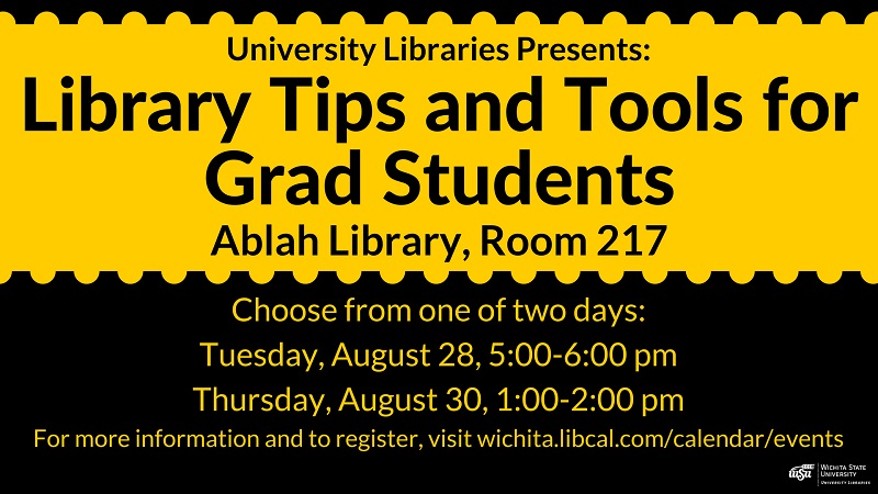 Library Tips and Tools for Grad Students