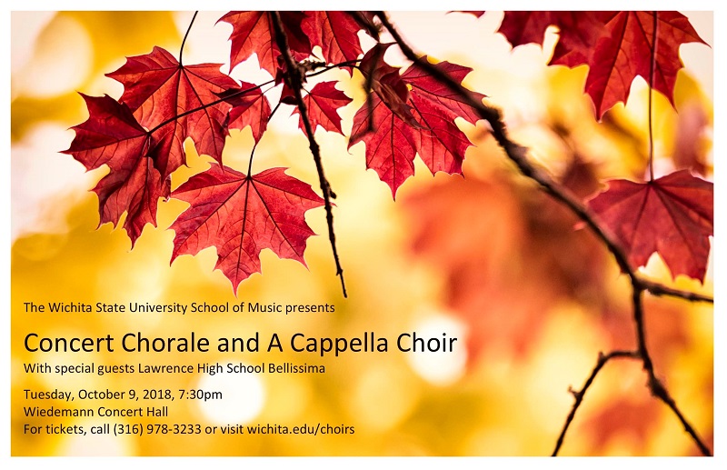 Concert Chorale Oct. 9, 2018