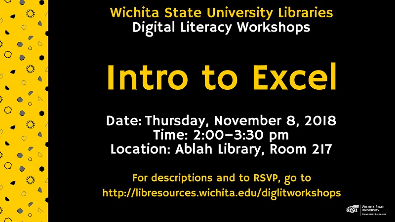 Library Workshop Nov. 8, 2018