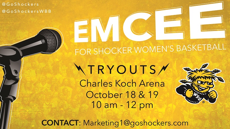 Emcee tryouts for women's bb Oct. 2018