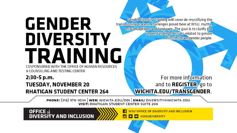 Gender Diversity Training Nov. 20