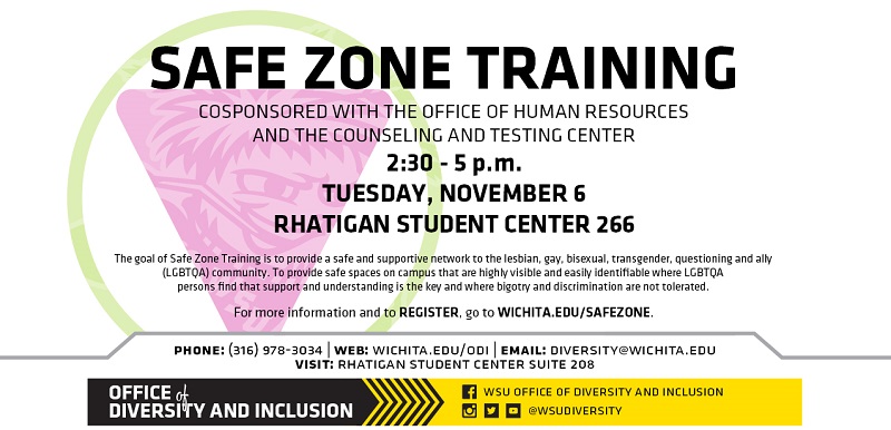 Safe Zone Training Nov. 6, 2018