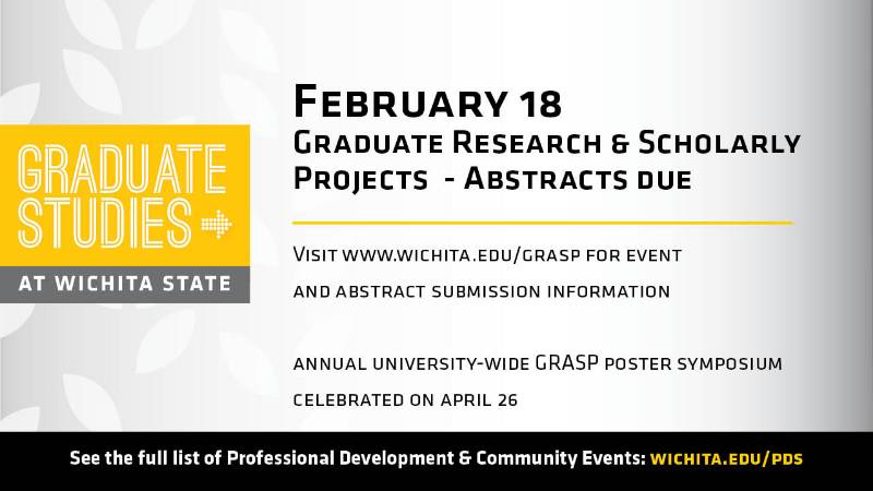 GRASP abstracts due Feb. 18, 2019
