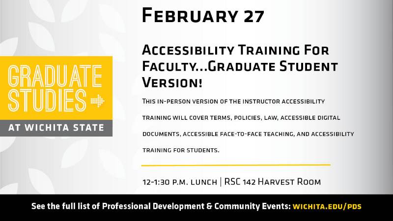 Accessibility Training Feb. 27, 2019