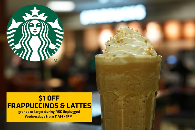 Frappuccinos Sale at Starbucks in RSC Feb. 6, 2019