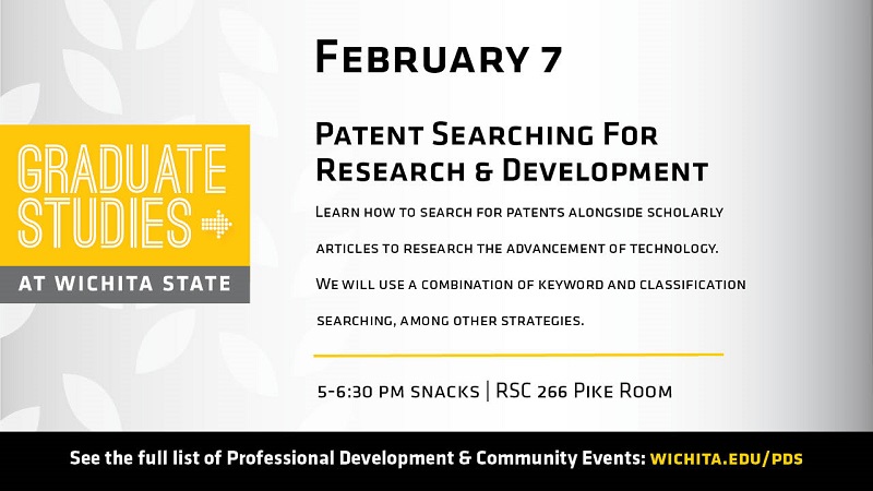 Grad Studies Patent Searching for R&D Feb. 7, 2019