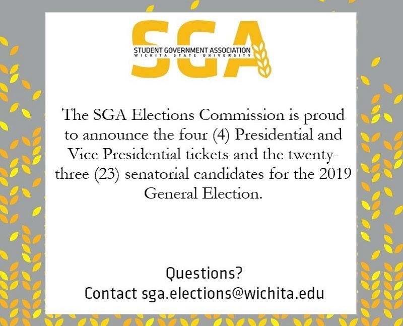 SGA candidates for election