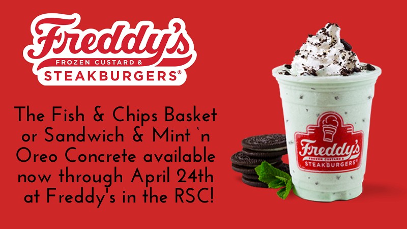 Freddy's Fish and Chips through April 24, 2019