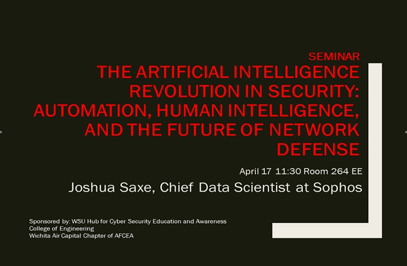 Artificial Intelligence Seminar April 17, 2019