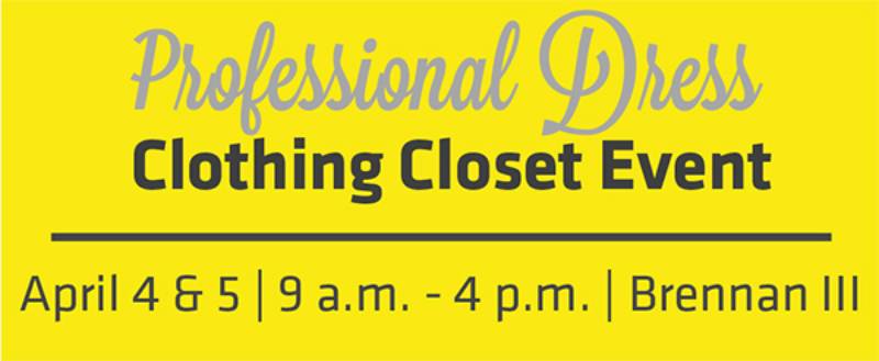 Professional Dress Clothing Closet April 4-5, 2019