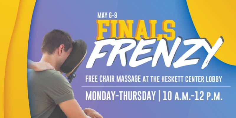 Finals Frenzy chair massage
