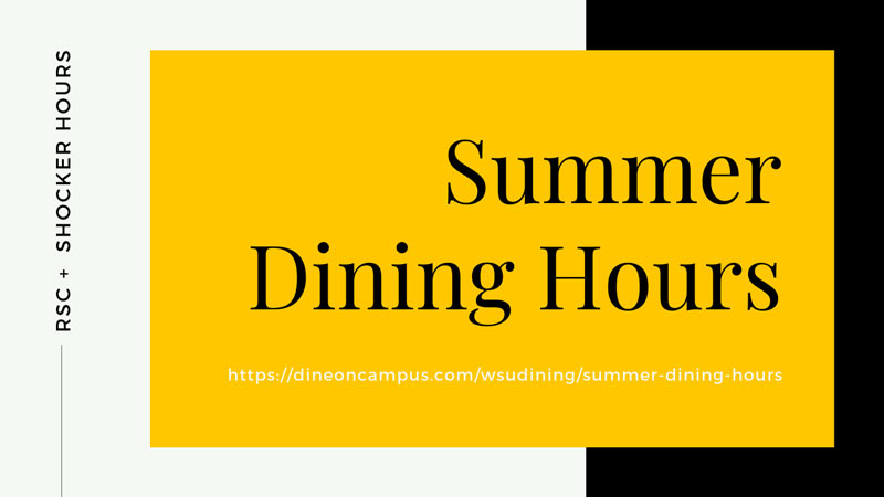 Summer Dining Hours 2019